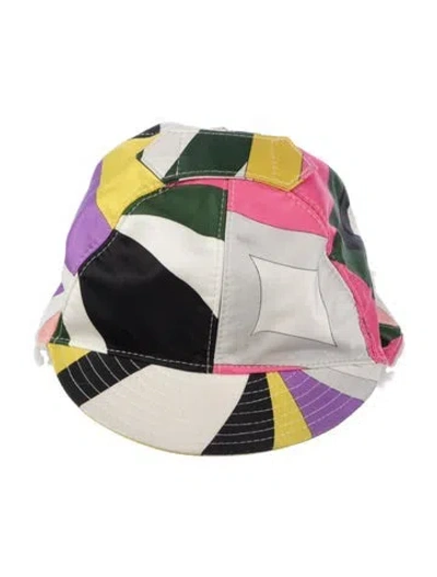 Pre-owned Pucci Patterned Trapper Hat In Pink