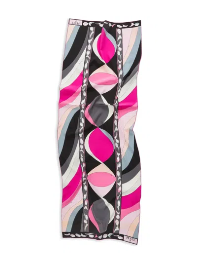 Pucci Pesci-print Scarf In Black