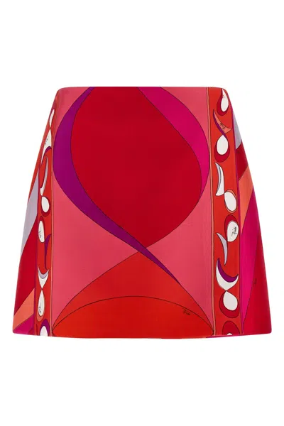 Pucci 'pesci' Print Skirt In Multi