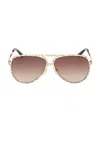 Pucci Pilot Sunglasses In Neutral
