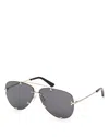 Pucci Pilot Sunglasses, 61mm In Gold/smoke