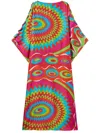 Pucci Bersaglio-print T-shirt Maxidress In Pink