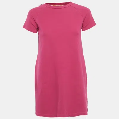 Pre-owned Pucci Pink Cotton Knit Raglan Sleeves Dress 12yrs