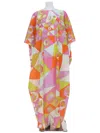 Pucci Occhi-print Cotton Muslin Maxi Caftan Dress In Multi