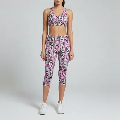 Pre-owned Pucci Pink Geometric Print Jersey Activewear Set S