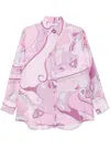 Pucci Orchidee-print Shirt In Pink