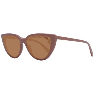 Pucci Pink Plastic Sunglasses In Brown