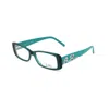 Pucci Black Plastic Frames In Green