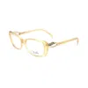 Pucci Orange Plastic Frames In Gold