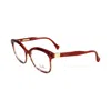 Pucci Red Plastic Frames In Brown
