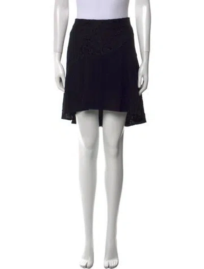 Pre-owned Pucci Pleated Accents Knee-length Skirt In Black