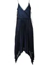 Pucci Pleated Dress In Blue