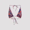 Pucci Triangle Top Adjustable Strap Bikini Set In Multi
