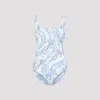 Pucci Polyamide One-piece In Blue