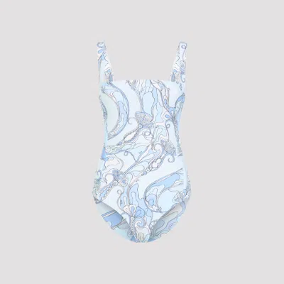 Pucci Polyamide One-piece In Blue
