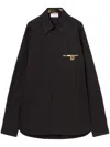 Pucci Poplin Cotton Shirt In Black