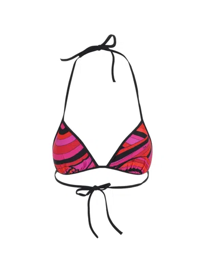 PUCCI IRIDE-PRINT TRIANGLE BIKINI