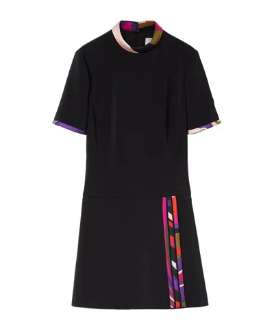 Pucci Print Detail Dress In Black
