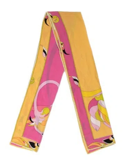 Pre-owned Pucci Printed Bandana In Pink