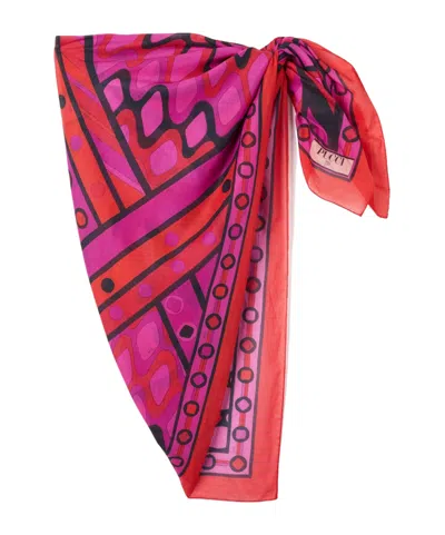 Pucci Vivara-print Cotton Sarong In Multi