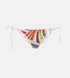 Pucci Printed Bikini Bottoms In Multicoloured