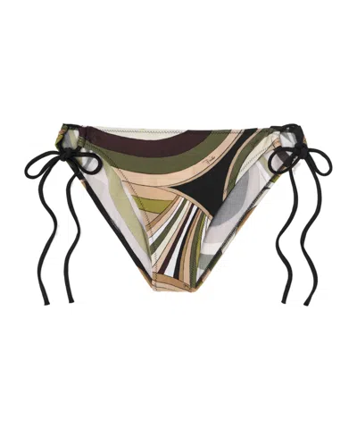 Pucci Printed Bikini Briefs In Black