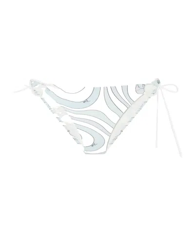 Pucci Printed Bikini Briefs In Blue