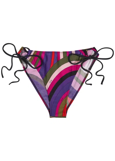 Pucci Printed Bikini Briefs In Multi