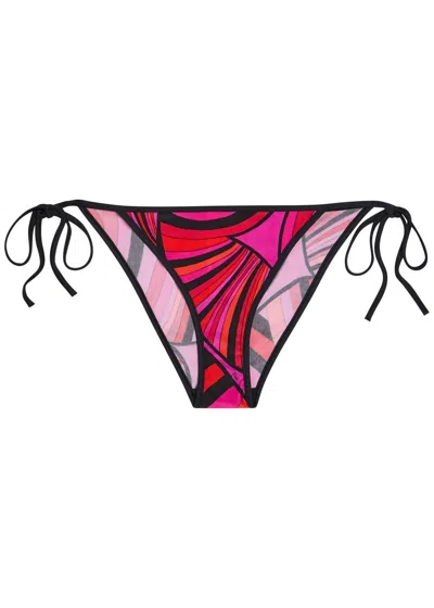 Pucci Printed Bikini Briefs In Multi