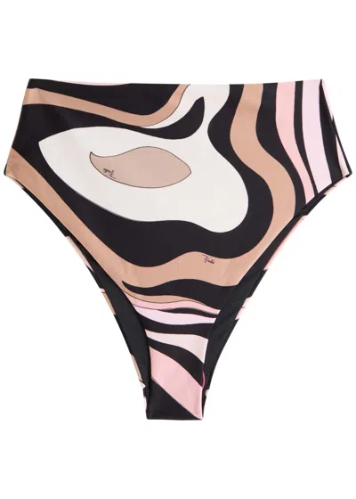 Pucci Printed Bikini Briefs In Multi Print