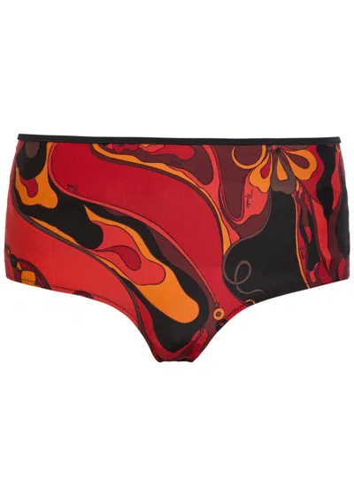 Pucci Printed Bikini Briefs In Multi