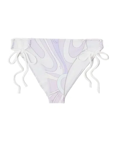 Pucci Printed Bikini Briefs In Purple