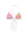 Pucci Graphic-print Triangle Bikini Top In Multi