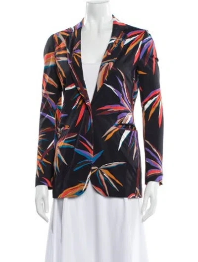 Pre-owned Pucci Printed Blazer In Blue