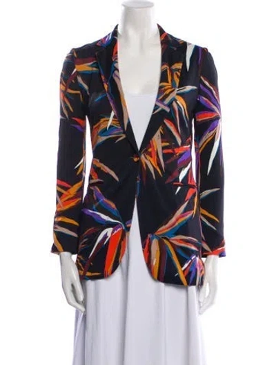 Pre-owned Pucci Printed Blazer In Blue