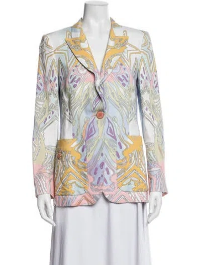 Pre-owned Pucci Printed Blazer In Multi