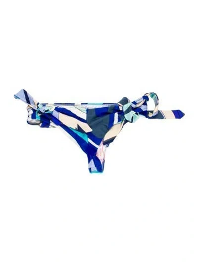 Pre-owned Pucci Printed Bottoms W/ Tags In Blue