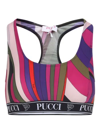 Pucci Printed Bra In Multi