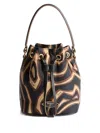 Pucci Abstract-print Drawstring Bucket Bag In Multi