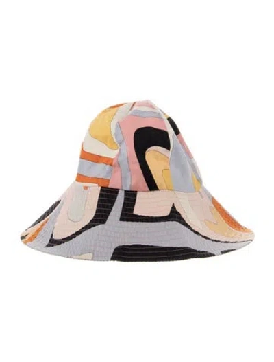 Pre-owned Pucci Printed Bucket Hat In Multi