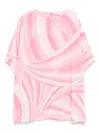 Pucci Printed Cotton Kaftan Dress In Pink
