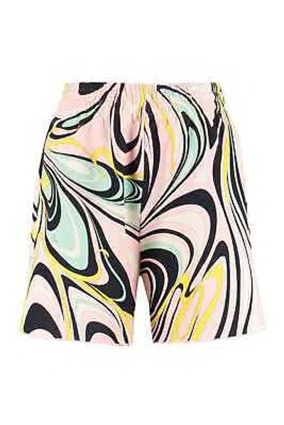 Pre-owned Pucci Printed Cotton Shorts S In Pink