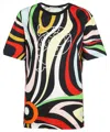 Pucci Printed Cotton T-shirt In Multi