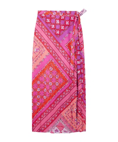 Pucci Printed Cotton-muslin Pareo In Multi
