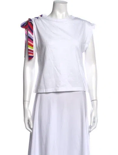 Pre-owned Pucci Printed Crew Neck T-shirt W/ Tags In White