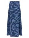 Pucci Printed Skirt In Blue