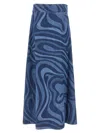 Pucci Printed Skirt In Blue