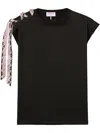 Pucci T-shirt With Printed Drawstring Detail In Black