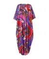 Pucci Abstract-pattern Print Draped Dress In Multi
