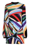 Pucci Printed Dress In Iride Print In Multicolor